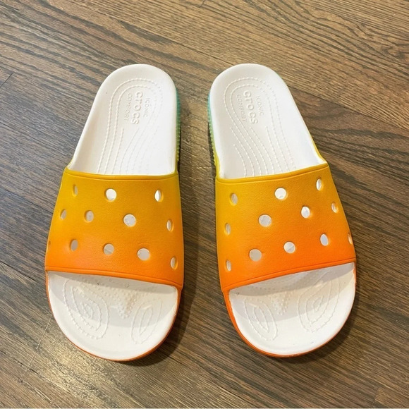 CROCS X Free & Easy Slides Jibbitz Not Included Male 7 Women 9 - Picture 2 of 11